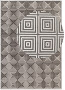 Dywan nowoczesny Perles Romby szaro-białe 120 cm x 170 cm