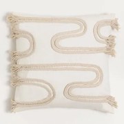 Kwadratowa Poduszka 45x45 Cm Z Bawełny Reni Nature - Sklum