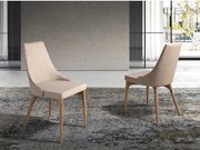 Krzesło z brązowej tkaniny 4032 ANGEL CERDA