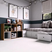 Regał Malax WKŁAD ANTRACYT, kwadrat