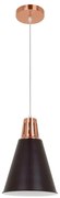 Klausen KL 6236 - Lampa wisząca SHADE 1xE27/15W/230V miedź/czarny