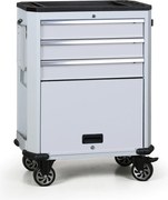 Wózek warsztatowy mobilny na narzędzia G2, 4 szuflady, szary