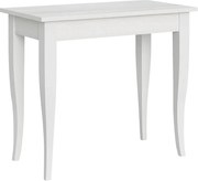 Konsola rozkładana 90x48/204 cm Sciabola Small Frassino biała