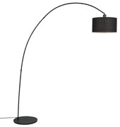 Luk Nowoczesna lampa stojąca łukowa czarna - Vinossa Nowoczesny Oswietlenie wewnetrzne