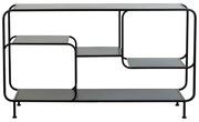 Czarny metalowy regał 141x81,5 cm Winston – Light &amp; Living