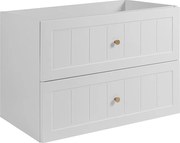 Szafka podumywalkowa w stylu klasycznym, biała, 80 x 57 x 46 cm