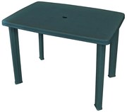 Stół ogrodowy z otworem na parasol zielony T9-A29