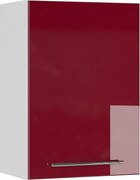 Szafka łazienkowa bordowa czerwień wysoki połysk 50x34.1x72 fame-line