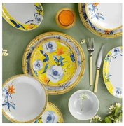 Zestaw obiadowy 50 szt. – wielobarwny, porcelanowy
