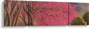 Obraz kwitnących drzew (170x50 cm)
