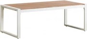 Prostokątny Stolik Kawowy Ogrodowy 110x55 Cm Z Aluminium Lipov Gardenia Biel - Sklum