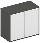Niska szafka z drzwiami FUTURE, 800 x 400 x 710, grafit
