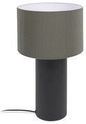 Czarno-szara lampa stołowa z metalowym kloszem (wys. 50 cm) Domicina – Kave Home