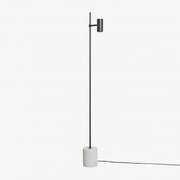 Lampa Stojąca Led Kierunkowa Z Aluminium I Betonu Nevis Czarna - Sklum