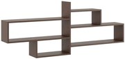 Minimalistyczna półka wisząca w kolorze wenge - Okri