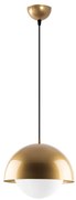 Lampa wisząca w kolorze złota ze szklanym kloszem ø 20 cm Camgoz – Opviq lights