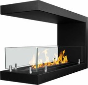 MARATEA 90 Trójstronny wbudowany kominek bioetanolowy