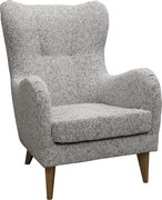 Elegancki fotel Roland z profilowanym siedziskiem i oparciem