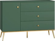 Komoda GRIN 120 1D3S zielona ML MEBLE