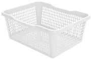 Koszyk plastikowy 47,5 x 37,8 x 20,8 cm, biały