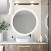 Lustro łazienkowe ZIRCON BETON 90 z oświetleniem LED BALTICA DESIGN