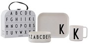 3-częściowy zestaw naczyń dla dzieci z kuferkiem Design Letters Classics K