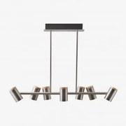 Lampa Sufitowa Kierunkowa Z 7 Punktami Świetlnymi Z Żelaza Amaranto Chrome - Sklum