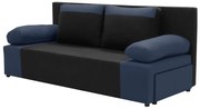 Kanapa sofa 3 os z funkcją spania SONI Czarny/Granatowy
