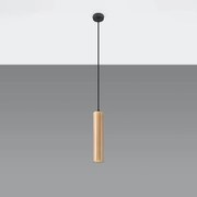 Lampa wisząca LINO 1 drewniana SOLLUX  LIGHTING