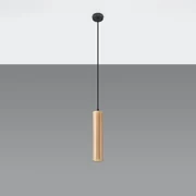 Lampa wisząca LINO 1 drewniana SOLLUX  LIGHTING