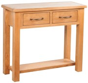 Dębowa konsola z szufladami - Ebis