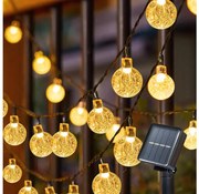 Brilagi - Solarny dekoracyjny łańcuch świetlny LED BUBBLE 300xLED/8 funkcji 30m IP65 ciepła biała