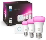 Podstawowy zestaw Philips Hue WACA 3xE27/9W/230V 2000-6500K + mostek