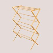 Składana Suszarka Na Pranie Z Bambusa Dalton Bambus - Sklum