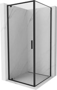 Mexen Exo-BR kabina prysznicowa uchylna 90 x 90 cm, transparent, czarna - 8181-090-090-70-00