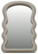 Dekoracyjne lustro w falistej ramie, 18 x 26 cm
