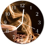 Zegar ścienny okrągły Kubek do kawy