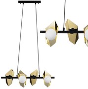 LAMPA SUFITOWA WISZĄCA APP1412-CP CZARNO/ZŁOTA