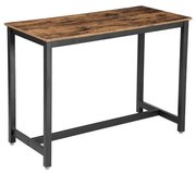 Stolik barowy BARTIS brązowy/czarny