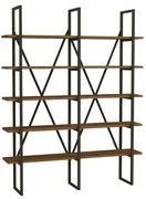 Regał Burgaz Black and Walnut