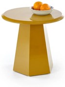 Stolik kawowy LOCA 50x50cm musztardowy HALMAR