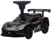 AIYAPLAY Samochodzik Rutschauto Maserati ze schowkiem, Klaksonem & Muzyką, Ciche koła, Dla Dzieci 1,5-5 Lat, Do 25 kg, Czarny