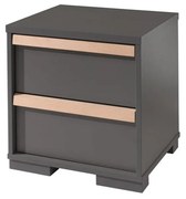 Ciemnoszara dziecięca szafka nocna London – Vipack