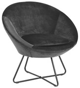 Fotel BERYL ciemnoszary