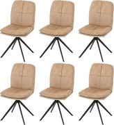 Krzesło do jadalni MCW-M68 (zestaw 6 sztuk), beżowe