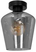 Lampa sufitowa, pojedyncza SANTIAGO SMOKED 1xE27