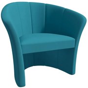 Turkusowy kubełkowy fotel wypoczynkowy D7-K68