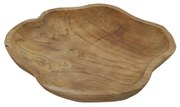 Taca dekoracyjna z drewna tekowego, 35x30x4 cm, półmisek na owoce