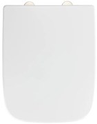 WENKO 24334100-Deska sedesowa EXCLUSIVE 46,5x37 cm biała/srebrna