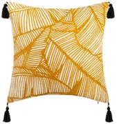 Poszewka dekoracyjna z pomponami TROPIK, 40 x 40 cm